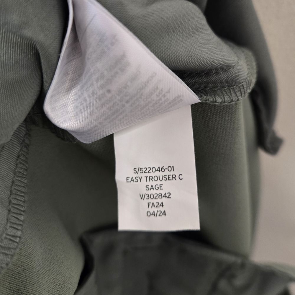 Gap High Rise Easy Wide Leg Cargo Trousers Sage Green 16 - Picture 8 of 10